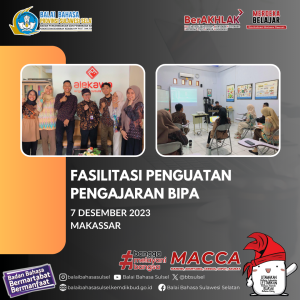 Read more about the article Fasilitasi Penguatan Pengajaran BIPA