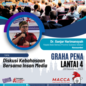 Read more about the article Diskusi Kebahasaan Bersama Insan Media