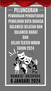 Read more about the article Peluncuran Pembukaan Pendaftaran Pemilihan Duta Bahasa Sulawesi Selatan dan Sulawesi Barat Tahun 2024