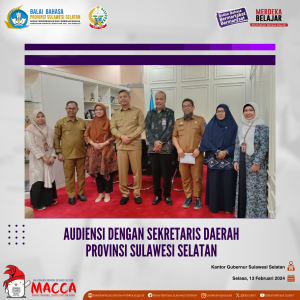 Read more about the article Audiensi dengan Sekretaris Daerah Provinsi Sulawesi Selatan