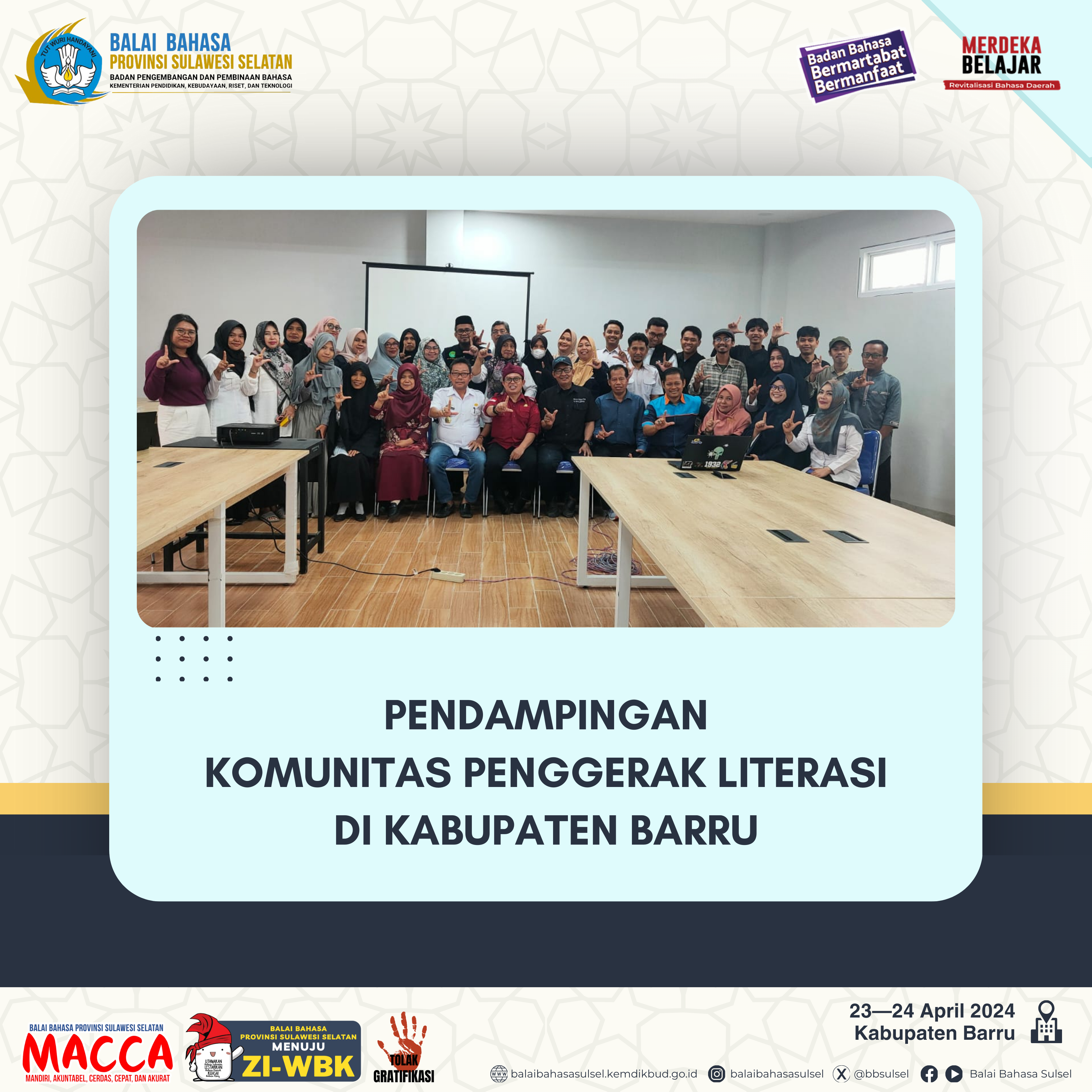 Read more about the article Pendampingan Komunitas Penggerak Literasi di Kabupaten Barru