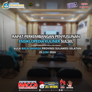 Read more about the article Rapat Penyusunan Ensiklopedia Kuliner Sulsel