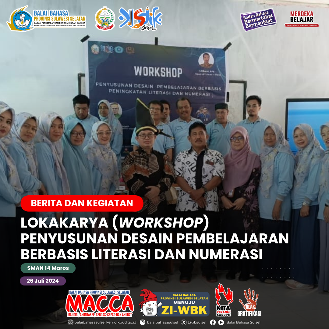 Read more about the article Lokakarya Penyusunan Desain Pembelajaran Berbasis Literasi dan Numerasi