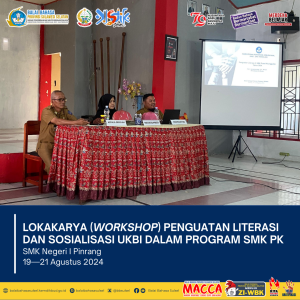 Read more about the article Lokakarya Penguatan Literasi dan Sosialisasi UKBI dalam Program SMK PK di SMKN 1 Pinrang