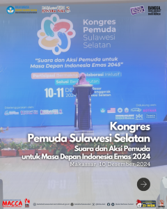 Read more about the article Kongres Pemuda Sulawesi Selatan “Suara dan Aksi Pemuda untuk Masa Depan Indonesia Emas 2024”