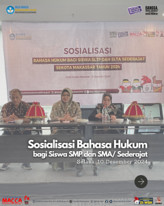 Read more about the article Sosialisasi Bahasa Hukum bagi Siswa SMP dan SMA/Sederajat