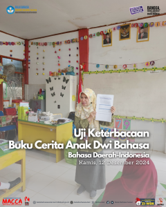 Read more about the article Uji Keterbacaan Buku Cerita Anak Dwibahasa (Bahasa Daerah-Indonesia) di SD Inpres Tidung 2, Kota Makassar