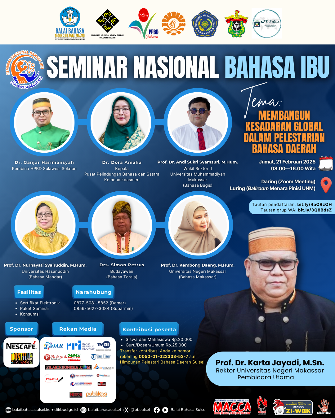 Read more about the article Seminar Nasional Hari Bahasa Ibu Internasional (HBII)