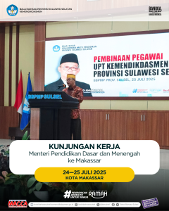 Read more about the article Kunjungan Kerja Menteri Pendidikan Dasar dan Menengah ke Makassar