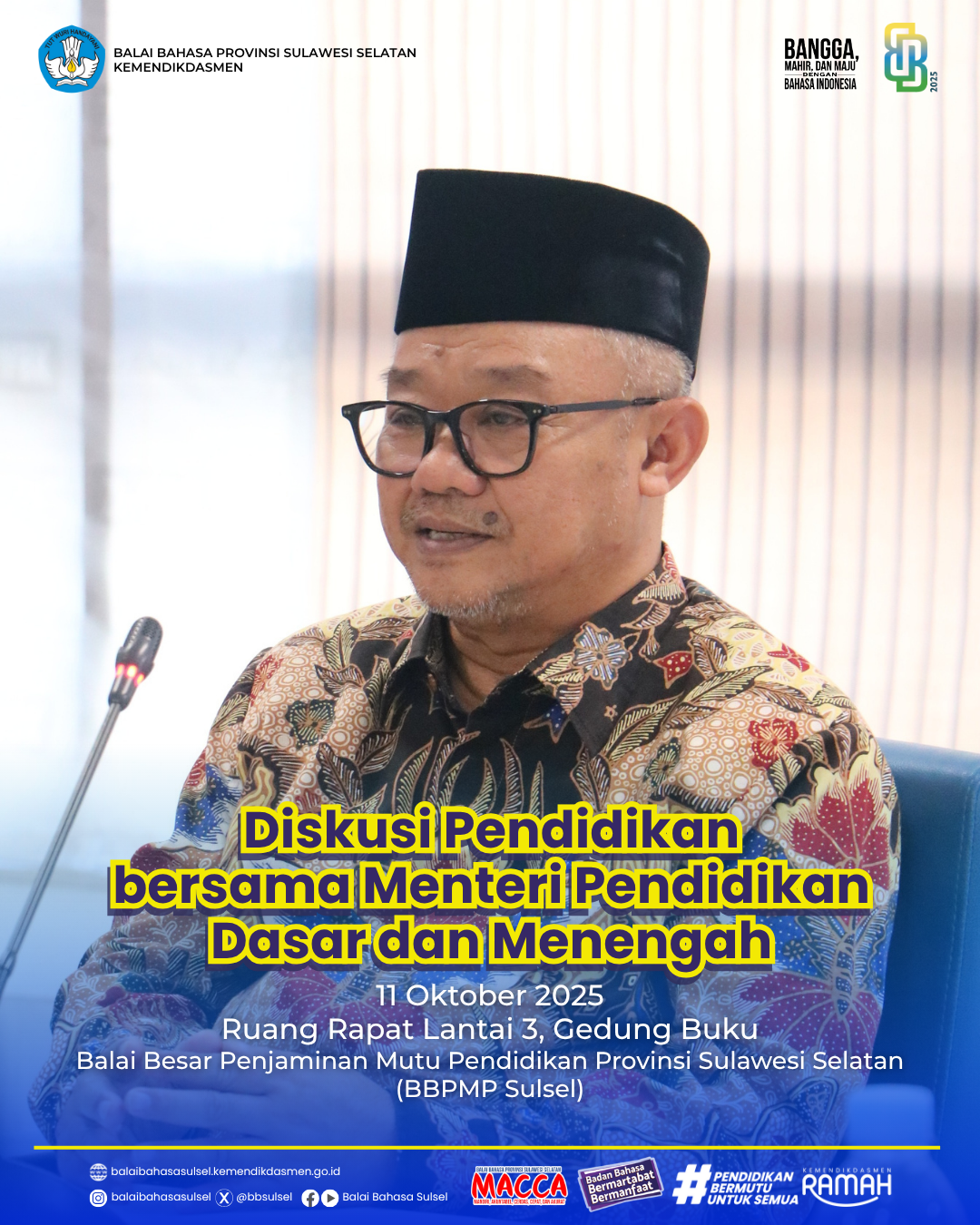 Read more about the article Diskusi Pendidikan bersama Mendikdasmen di Makassar