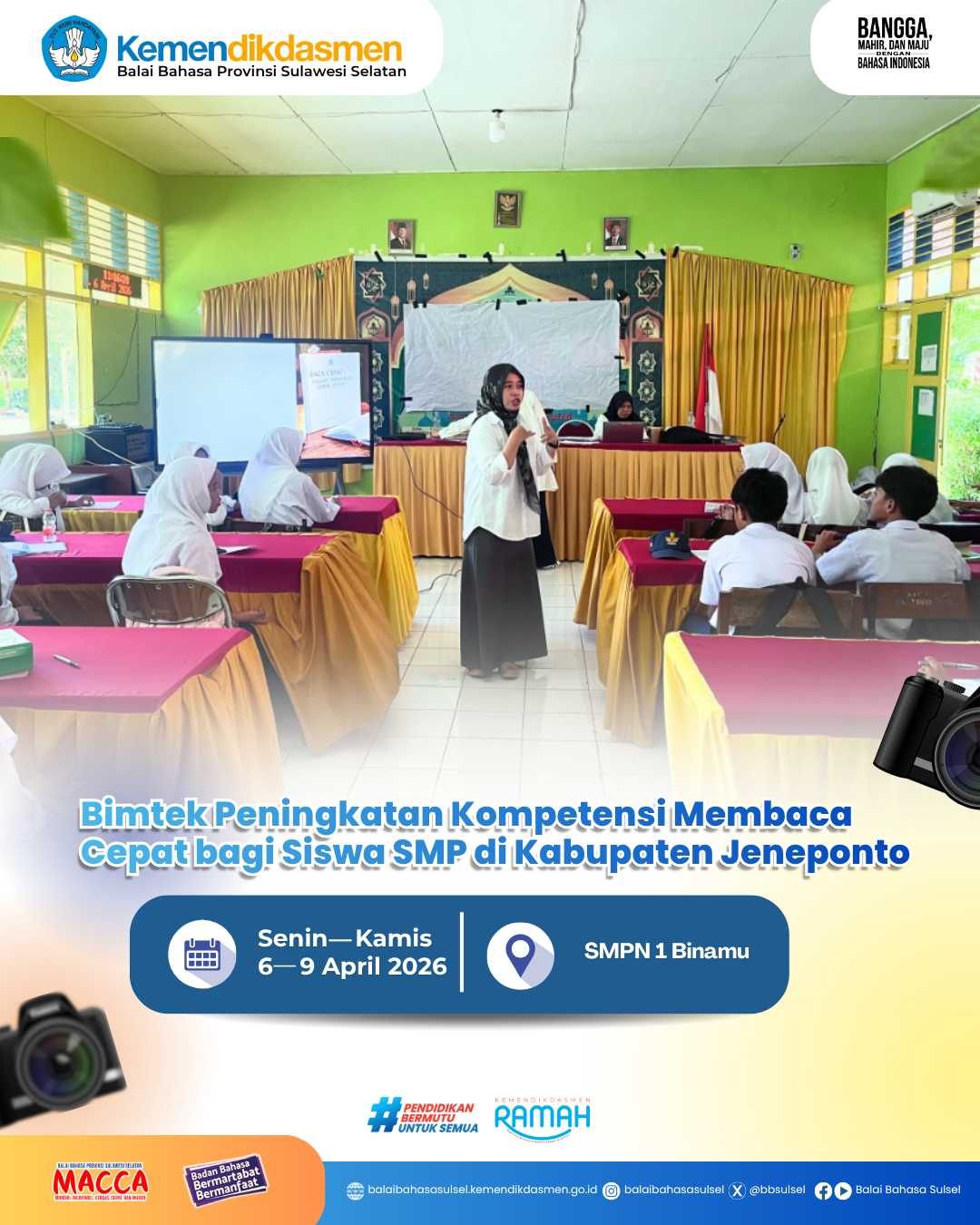 Read more about the article Peningkatan Kompetensi Membaca Cepat bagi Siswa SMP di Kabupaten Jeneponto