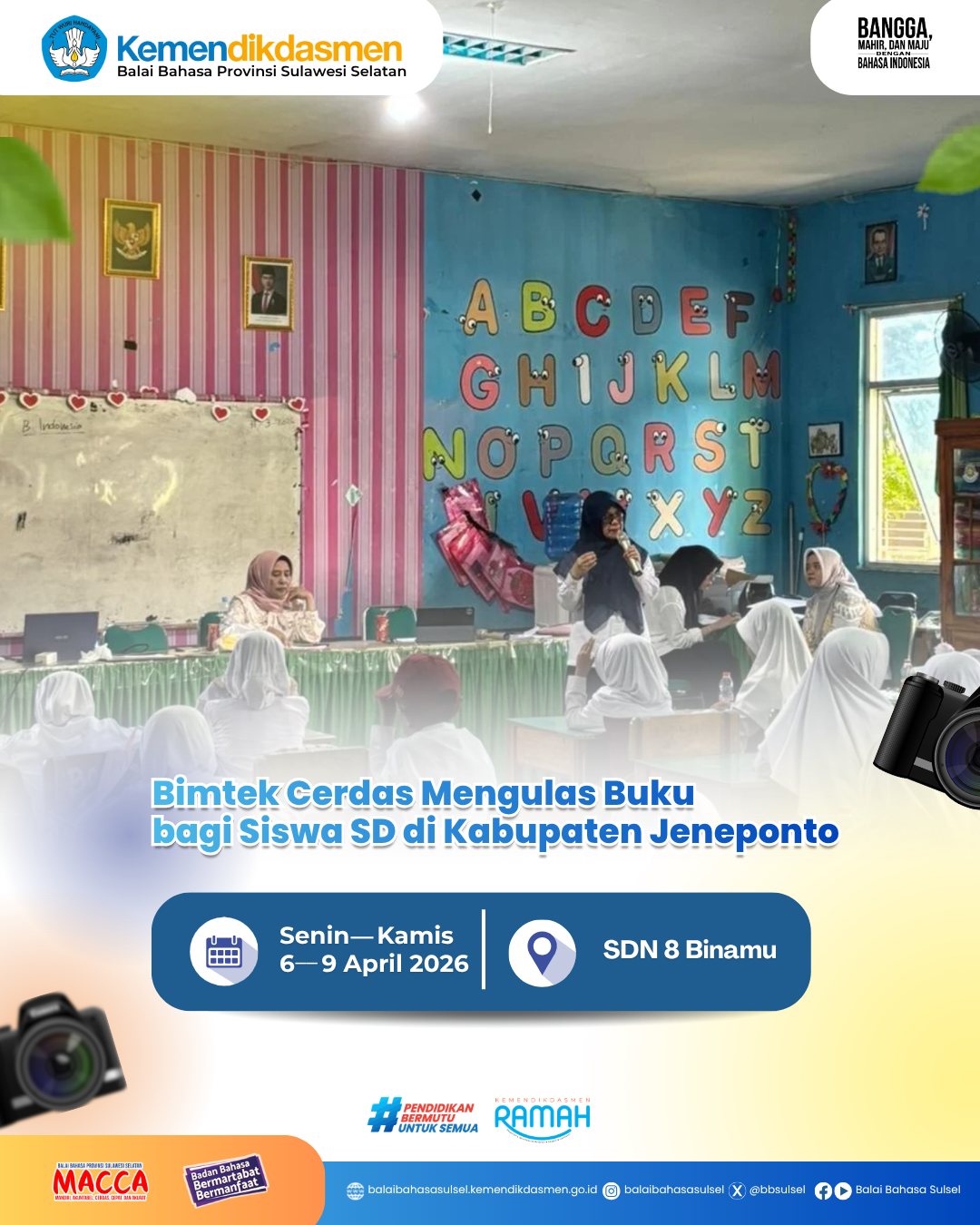 Read more about the article Bimtek Cerdas Mengulas Buku bagi Siswa SD di Kabupaten Jeneponto